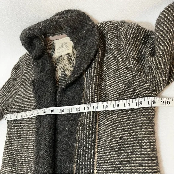*SOLD* Anthropologie Angel of the North Equinox Gray Open Cardigan Sweater - Picture 12 of 13
